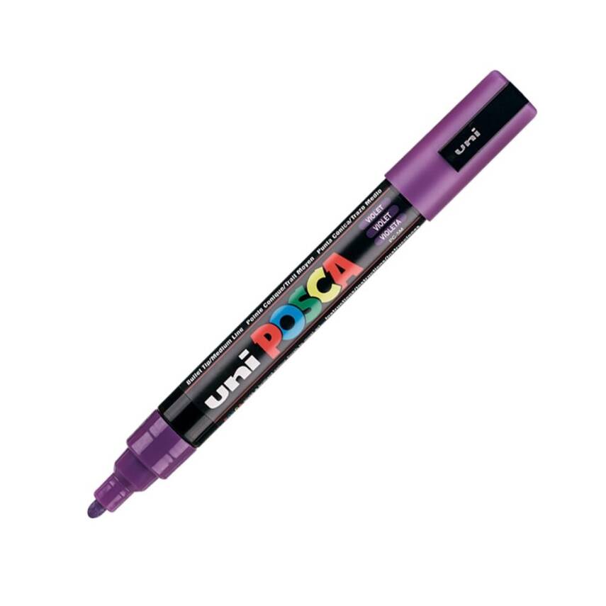 Uni Posca Pc-5M Acrylic Marker 1.8-2.5 mm Purple - 1