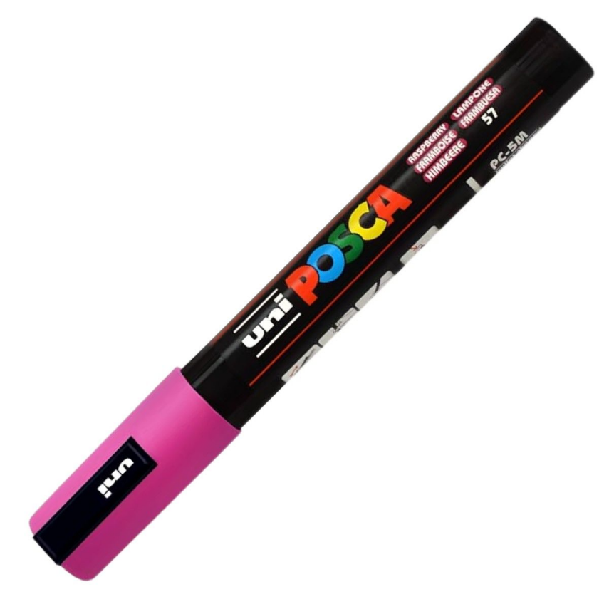 Uni Posca Pc-5M Acrylic Marker 1.8-2.5 mm Raspberry - 1