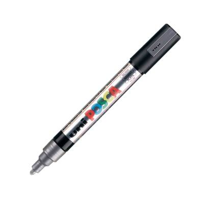 Uni Posca Pc-5M Acrylic Marker 1.8-2.5 mm Silver