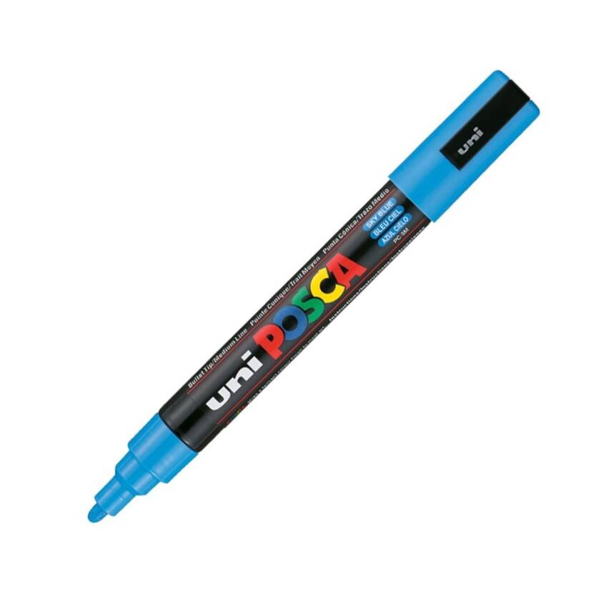 Uni Posca PC-5M Acrylic Marker 1.8-2.5 mm Sky Blue - 1