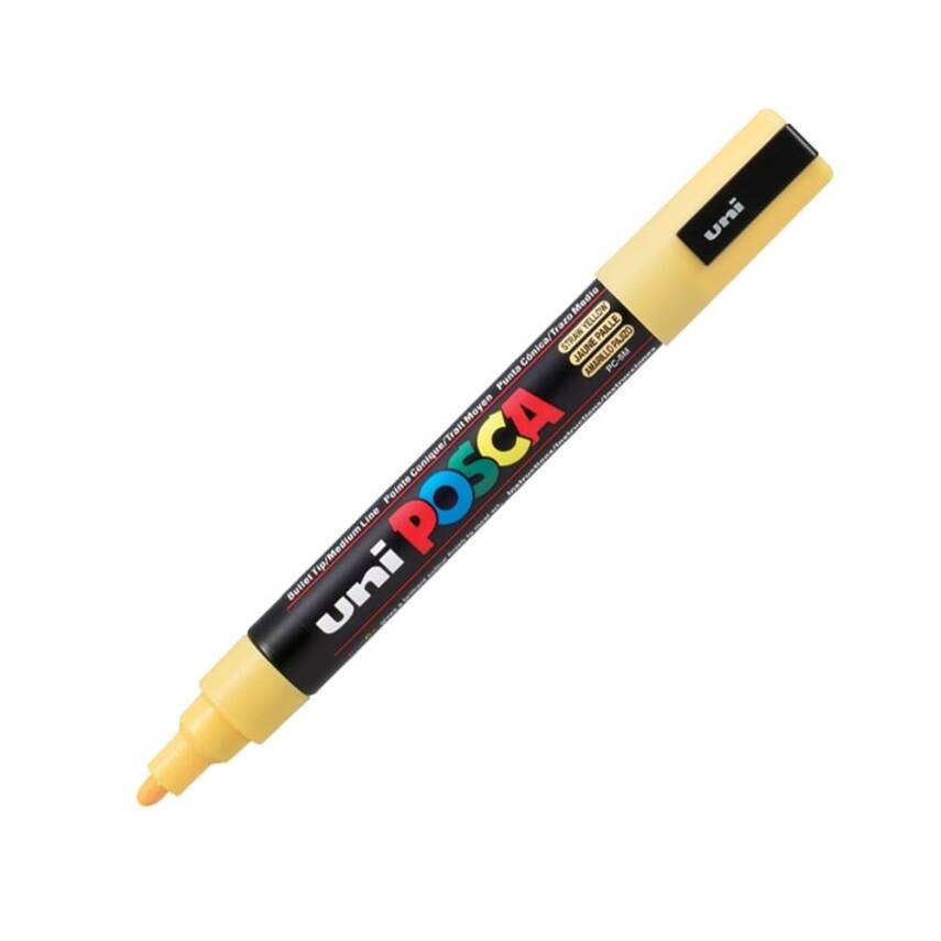 Uni Posca Pc-5M Acrylic Marker 1.8-2.5 mm Yellow - 1