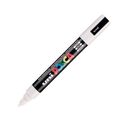 Uni Posca Pc-5M Boyama Markörü 1.8-2.5 mm Beyaz