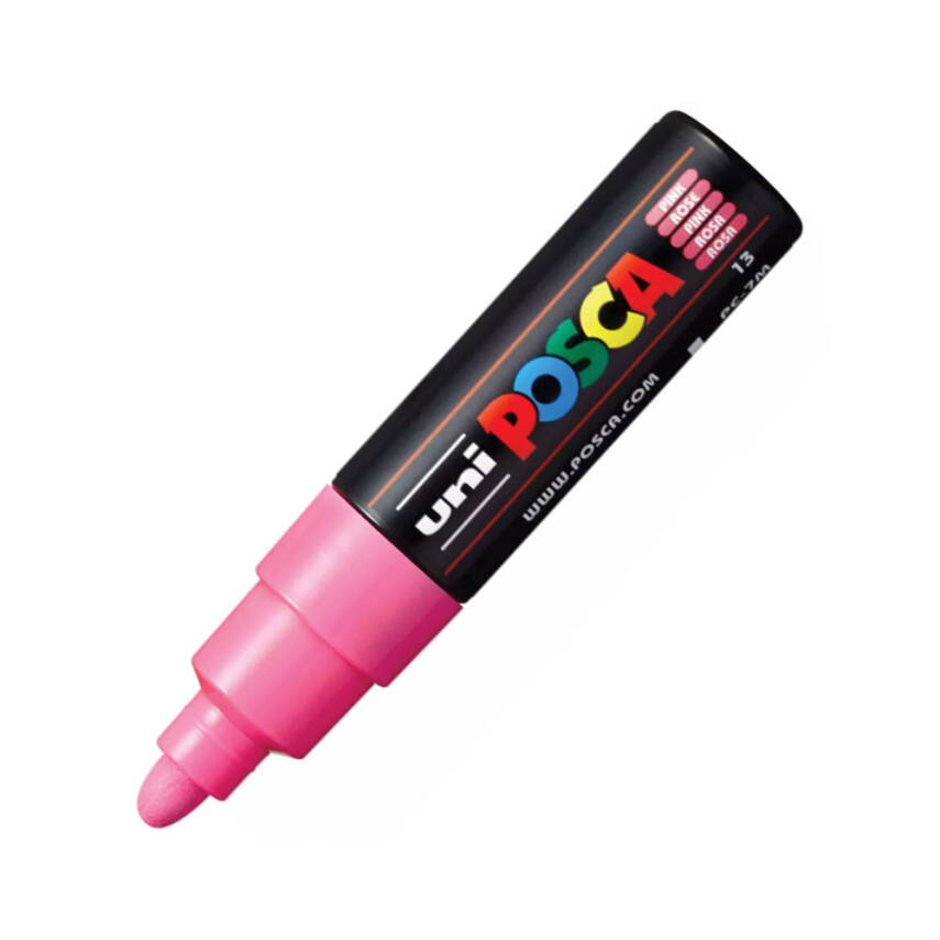 Uni Posca Pc-7M Acrylic Marker 4.5-5.5 mm Pink - 1