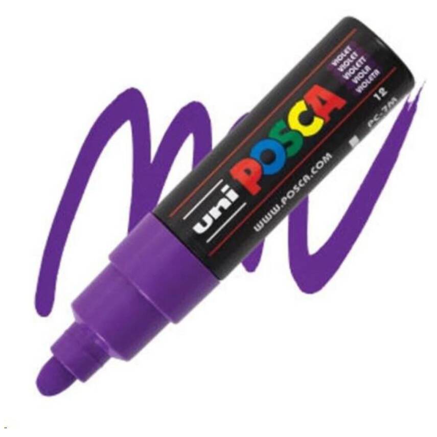 Uni Posca PC-7M Acrylic Marker 4.5-5.5 mm Purple - 1