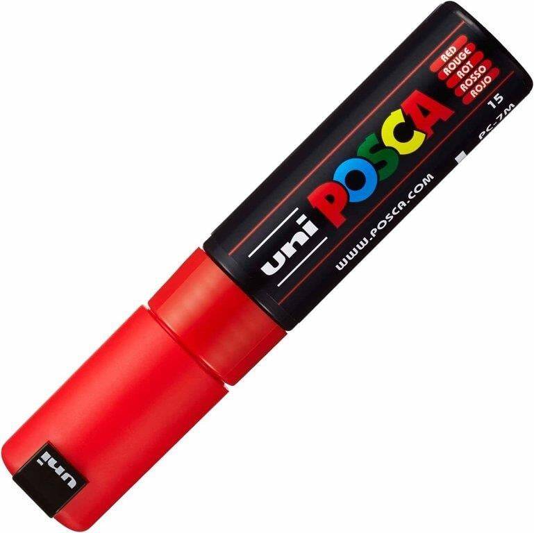 Uni Posca Pc-7M Boyama Markörü 4.5-5.5 mm Kırmızı - 1