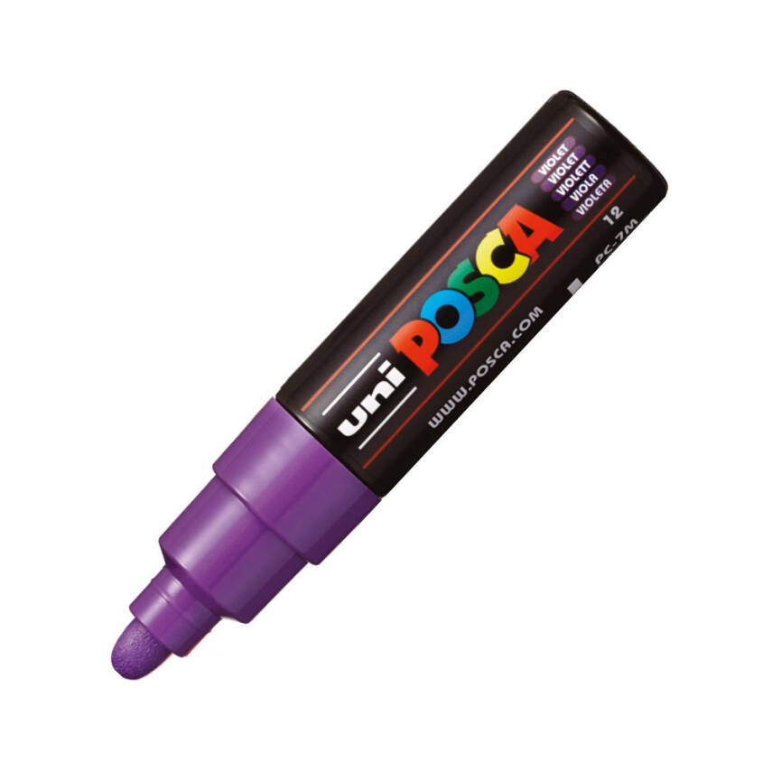 Uni Posca Pc-7M Boyama Markörü 4.5-5.5 mm Mor - 1