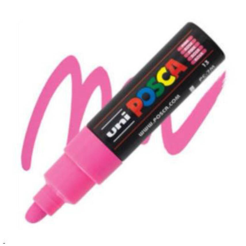 Uni Posca Pc-7M Boyama Markörü 4.5-5.5 mm Pembe - 1