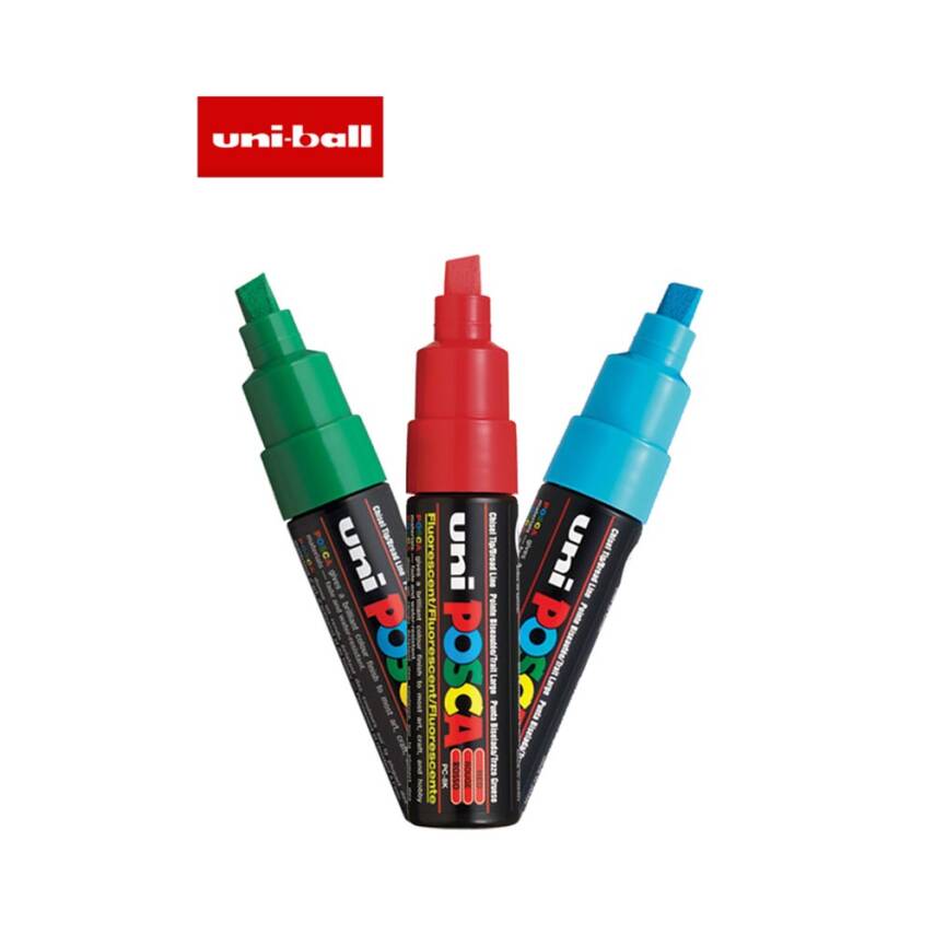 Uni Posca Pc-8K Acrylic Marker 8 mm Chisel Tip - 1