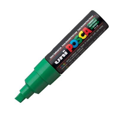 Uni Posca Pc-8K Acrylic Marker 8 mm Chisel Tip Green
