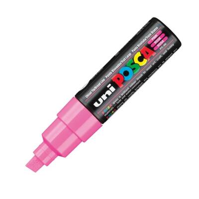 Uni Posca Pc-8K Acrylic Marker 8 mm Chisel Tip Pink