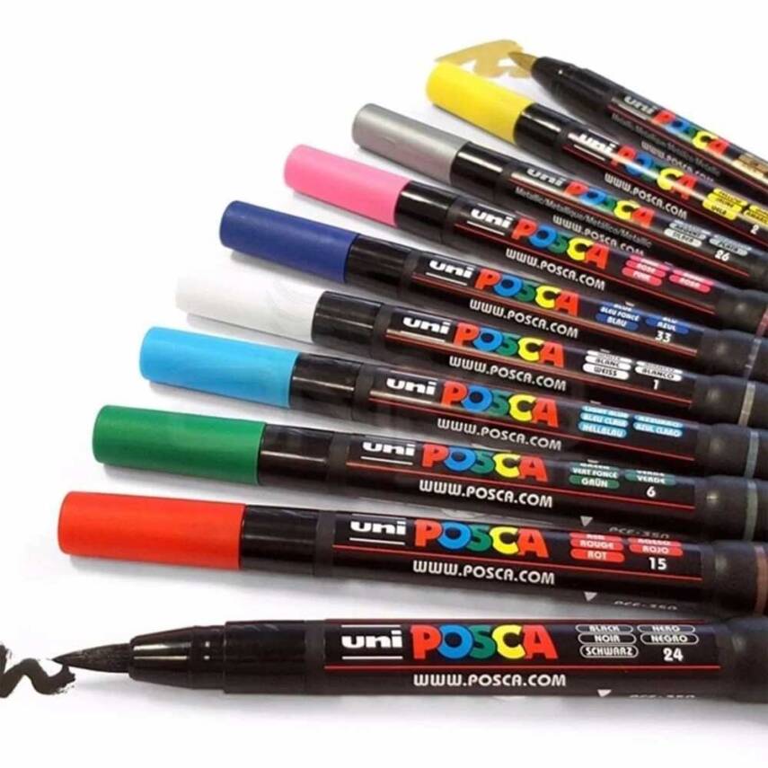 Uni Posca Pcf-350 Brush Tip Acrylic Marker - 1