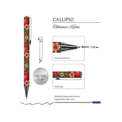 Victoria's Journals Callipso Tükenmez Kalem Kutulu C-12 - 2