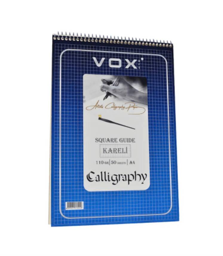 Vox Checkered Calligraphy Notebook 110gr A4 50 Pages - 1