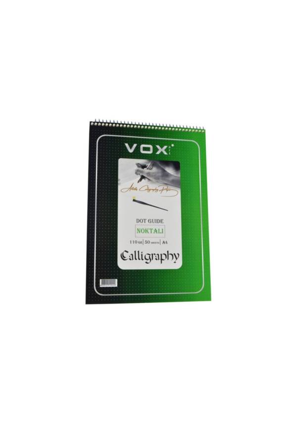 Vox Dot - Dotted Calligraphy Notebook 110 gr A4 50 Pages - 1