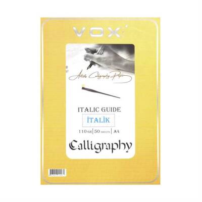 Vox İtalik Kaligrafi Defteri 110 gr A4 50 Sayfa (1)
