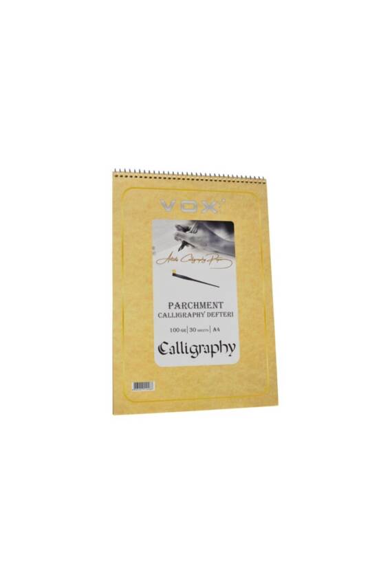 Vox Parşömen Kağıt Kaligrafi Defteri 100 gr A4 30 Sayfa - 1