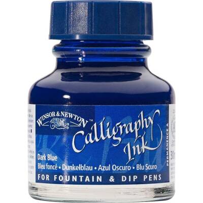 Winsor & Newton Calligraphy Ink. 30 ml Dark Blue 222