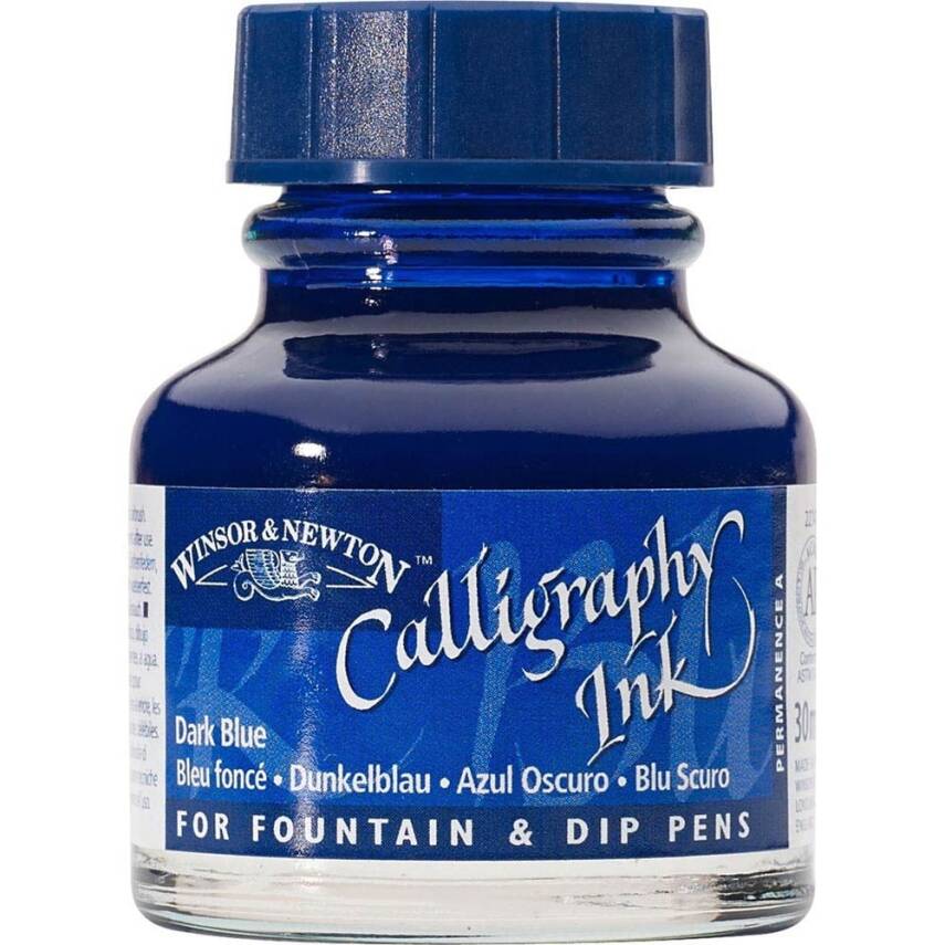 Winsor & Newton Calligraphy Ink. 30 ml Dark Blue 222 - 1