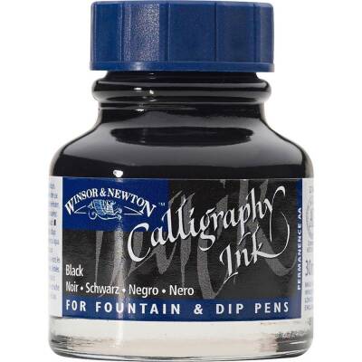 Winsor & Newton Calligraphy Ink. 30 ml Matt Black 030