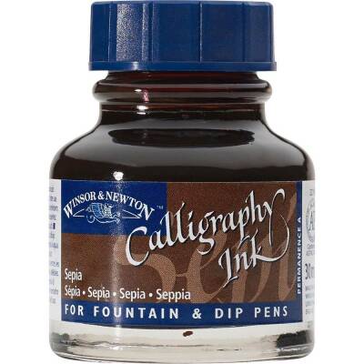 Winsor & Newton Calligraphy Ink. 30 ml Sepia 609