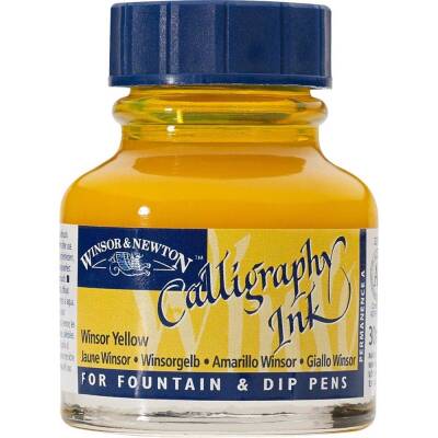 Winsor & Newton Calligraphy Ink. 30 ml Winsor Yellow 730