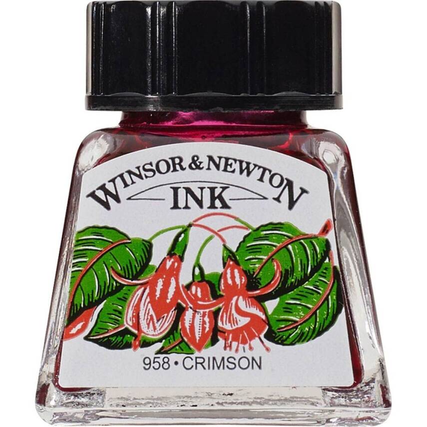 Winsor & Newton Çizim Mürekkebi 14ml Crimson - 1