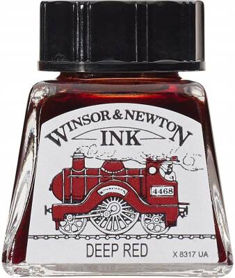 Winsor & Newton Drawing Ink 14ml Deep Red