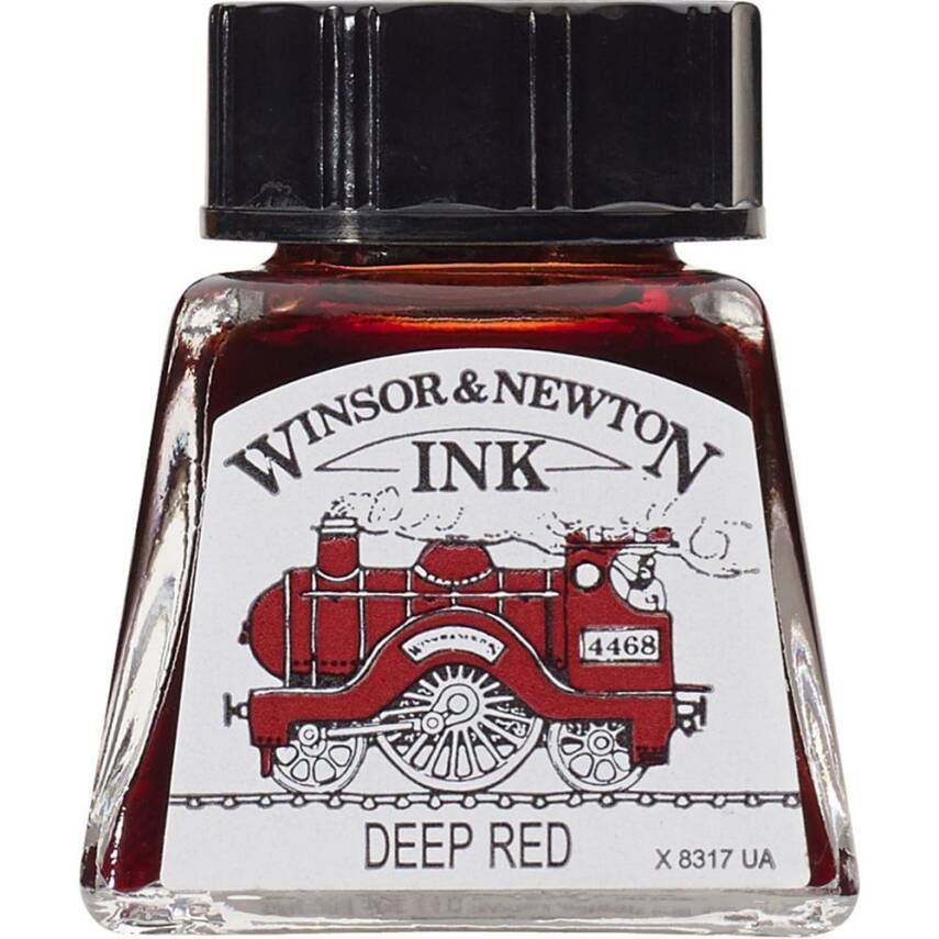 Winsor & Newton Çizim Mürekkebi 14ml Deep Red - 1