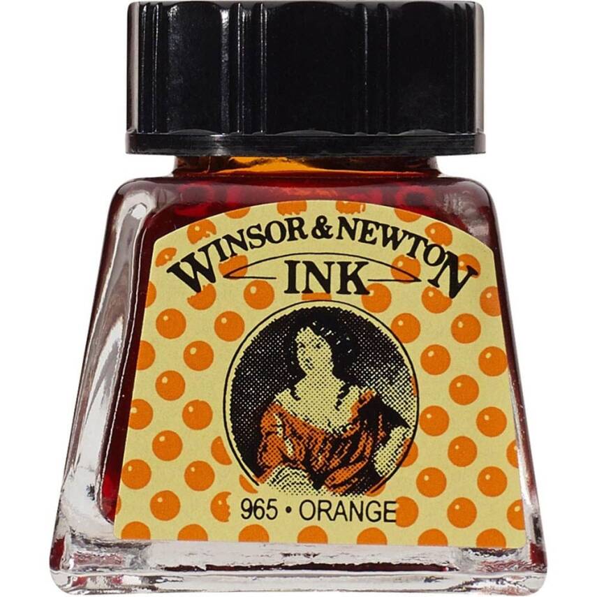 Winsor & Newton Çizim Mürekkebi 14ml Orange - 1