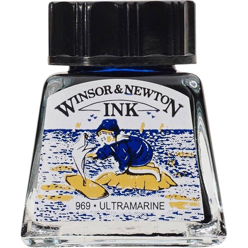 Winsor & Newton Çizim Mürekkebi 14ml Ultramarine - 1
