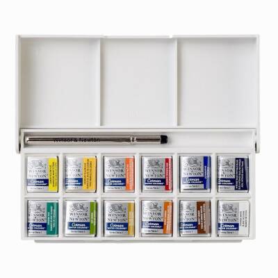 Winsor & Newton Cotman Pocket Box Watercolour Set 12 Colours - 2