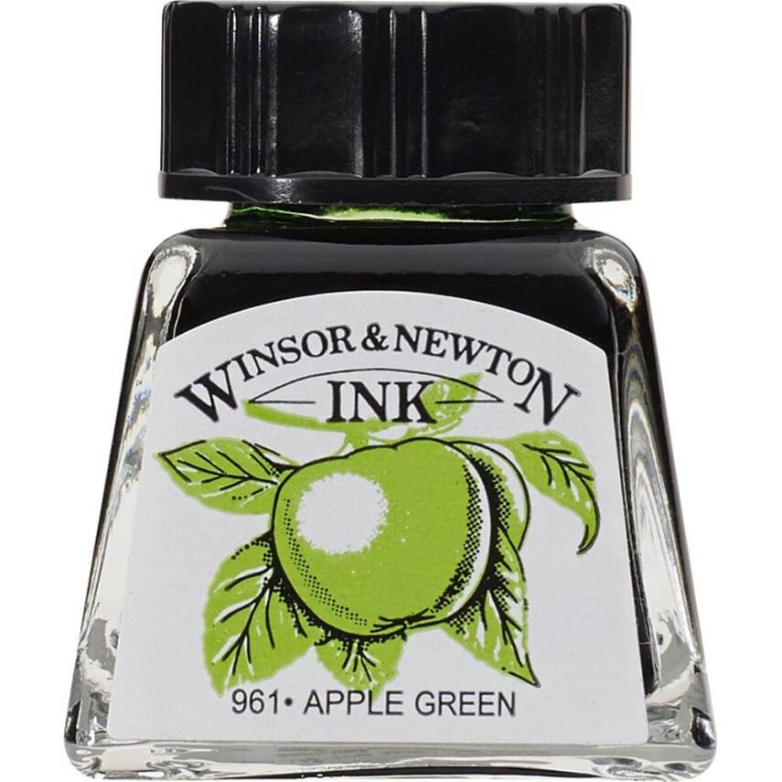 Winsor & Newton Drawing Ink 14ml Apple Green - 1