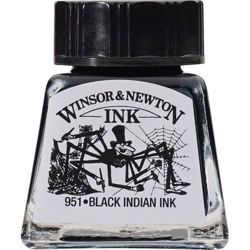 Winsor & Newton Drawing Ink 14ml Black - 1