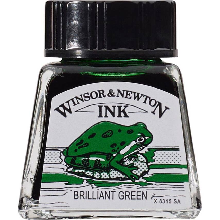 Winsor & Newton Drawing Ink 14ml Brilliant Green - 1