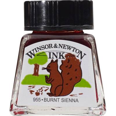Winsor & Newton Drawing Ink 14ml Burnt Sienna