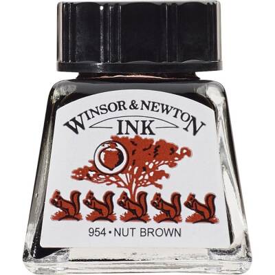 Winsor & Newton Drawing Ink 14ml Nut Brown