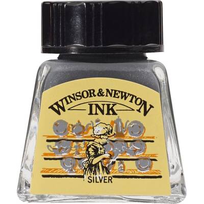 Winsor & Newton Drawing Ink 14ml Silver