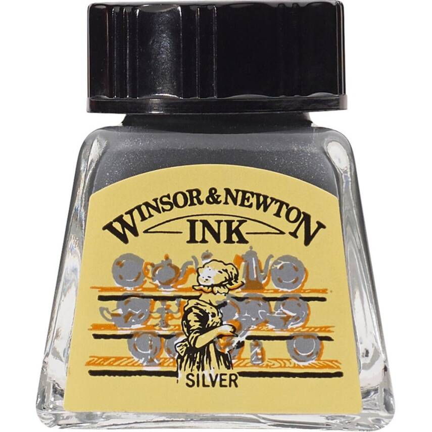 Winsor & Newton Drawing Ink 14ml Silver - 1