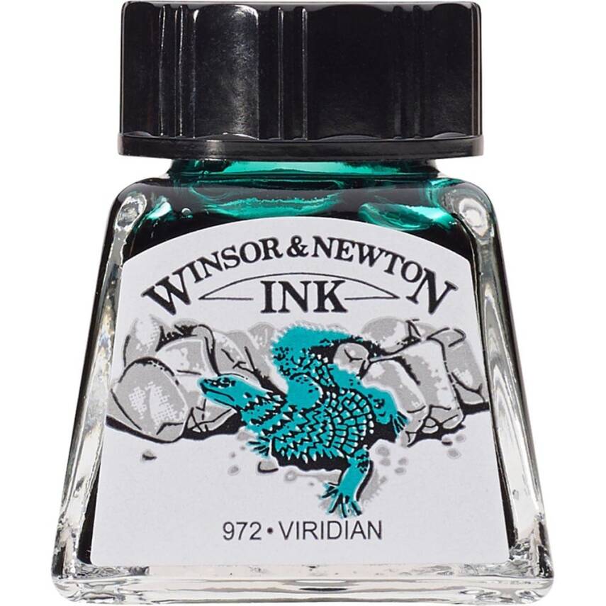 Winsor & Newton Drawing Ink 14ml Viridian - 1