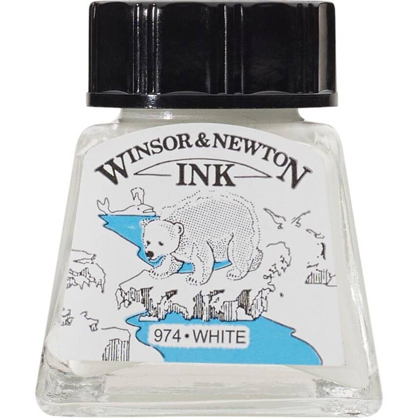 Winsor & Newton Drawing Ink 14ml White - 1