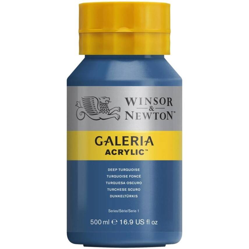 Winsor & Newton Galeria Acrylic 500 ml Deep Turquoise 232 - 1