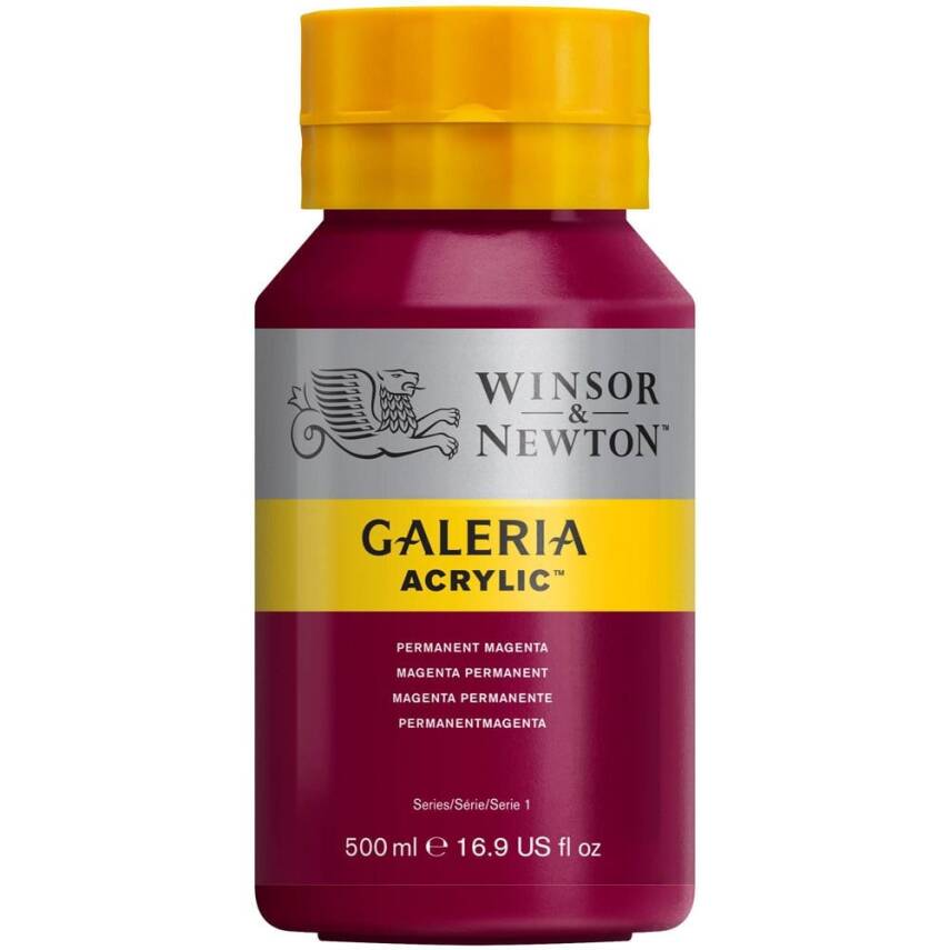 Winsor & Newton Galeria Acrylic 500ml Perm. Magenta 488 - 1