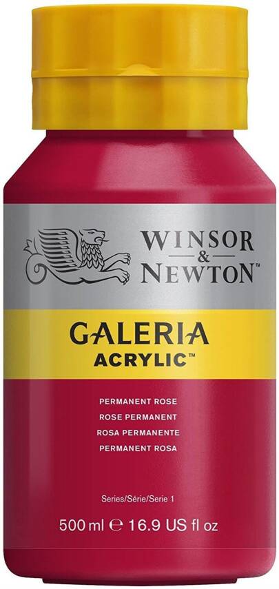 Winsor & Newton Galeria Akrilik 500 ml Permanent Rose 502 - 1