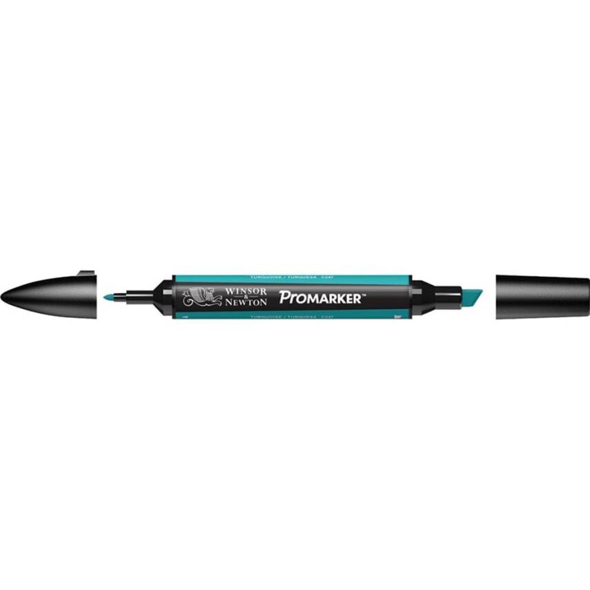 Winsor & Newton Promarker Graphic Pen 654 Turquoise C247 - 1