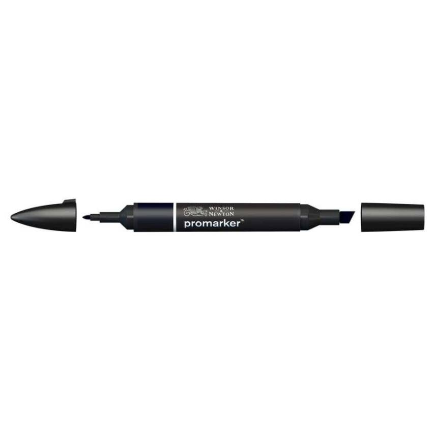 Winsor & Newton Promarker Graphic Pen Blue Black - 1