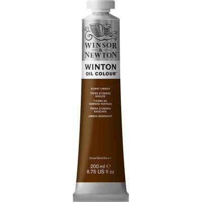 Winsor & Newton Winton Oil Paint 200 ml Burnt Umber 076