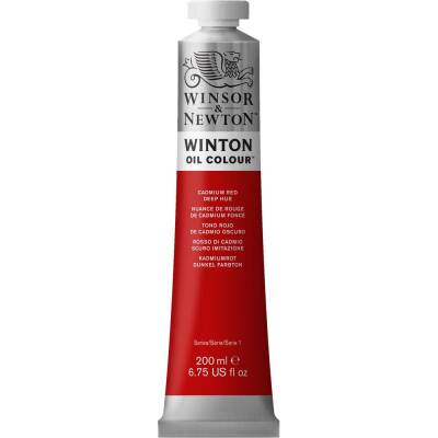 Winsor & Newton Winton Oil Paint 200 ml Cadmium Red Deep Hue 098