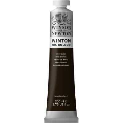 Winsor & Newton Winton Oil Paint 200 ml İvory Black 331