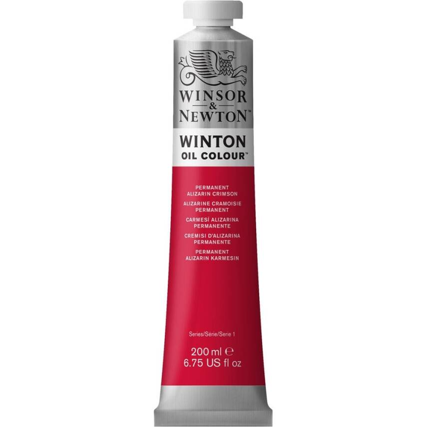 Winsor & Newton Winton Oil Paint 200 ml Permanent Alizarin Crimson 468 - 1