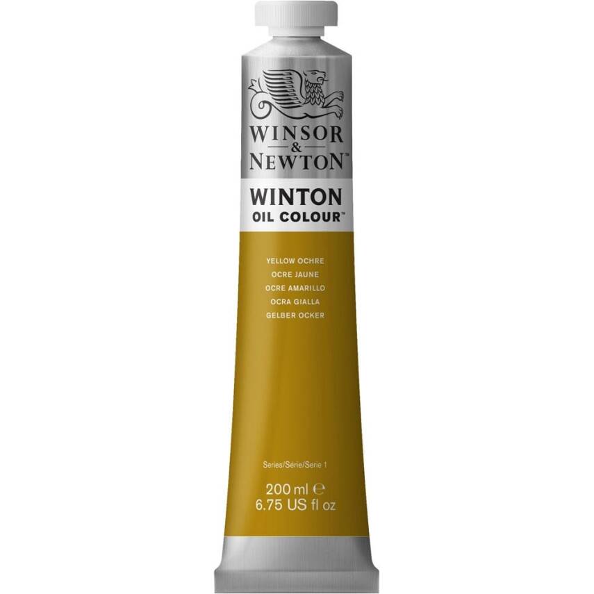 Winsor & Newton Winton Oil Paint 200 ml Yellow Ochre 744 - 1